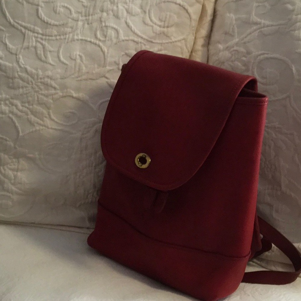 Coach red backpack